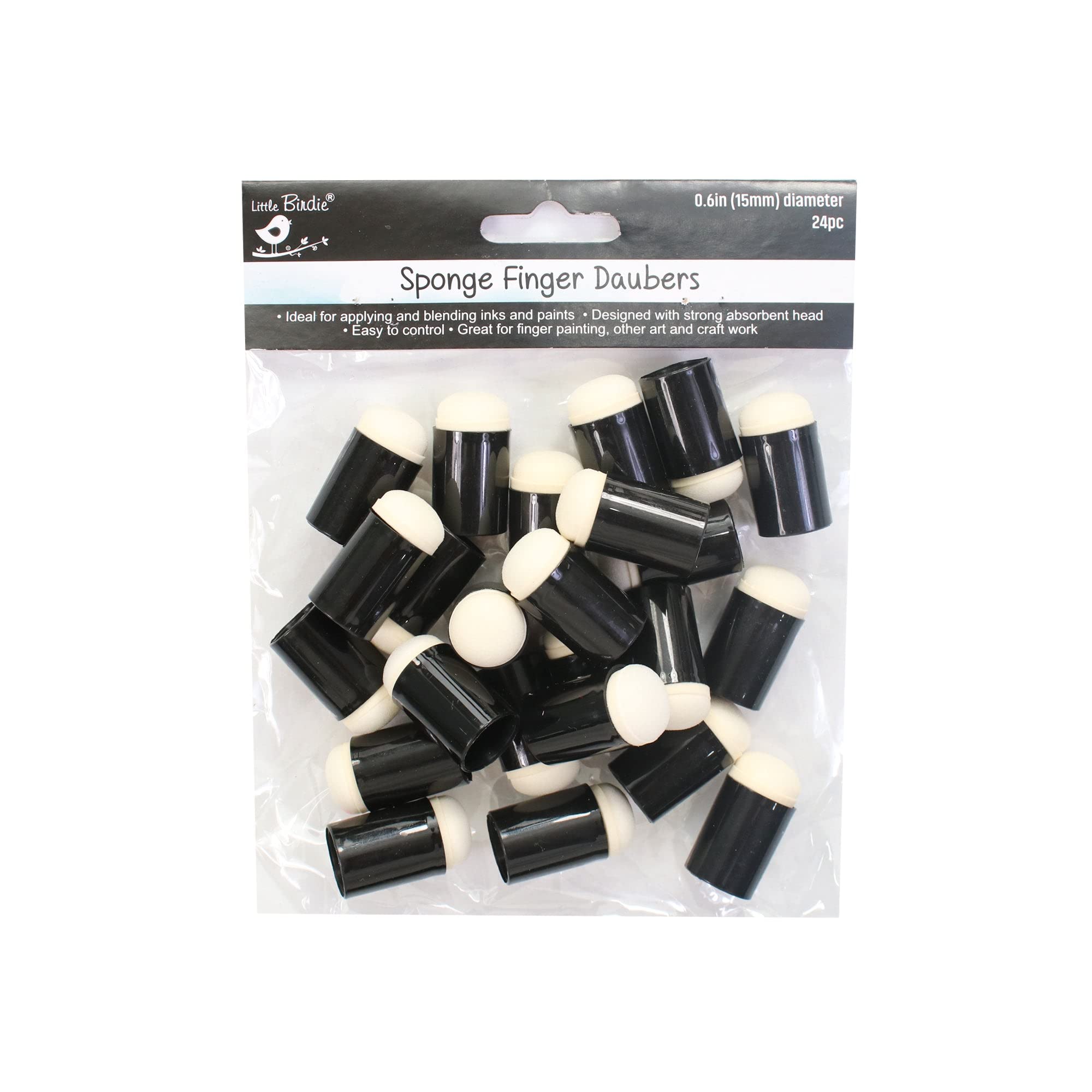 Finger Dauber Value Pack -0.6inch (15mm), 24pc