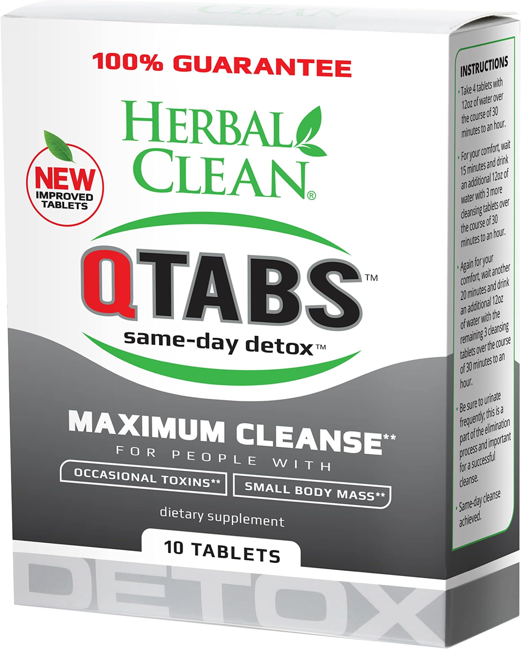 QTabs Same-Day Detox Maximum Cleanse Tablets (10 count)