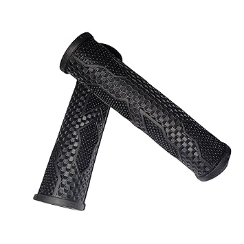 Elysian Anti-Slip Bicycle Cycle Handle Grip 12cm Length, 20mm Inner Dia. Soft Rubber Non Toxic Anti-Slip MTB/City Bicycle | Handlebar Grips Arrow Design Rubber Bicycle Handle Grip – 1Pair