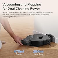 Vista 3 de roborock Q8 Max Robot Vacuum and Mop Cleaner, DuoRoller Brush, 5500Pa Strong Suction, Lidar Navigation, Obstacle Avoidance, Multi-Level Mapping, Q8
