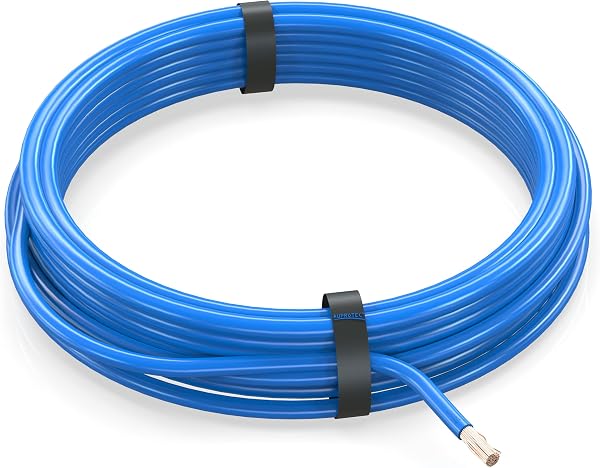 AUPROTEC Câble unipolaire 1,5 mm² FLRY-B Fil Électrique en Anneau: 10m, Marron - 5