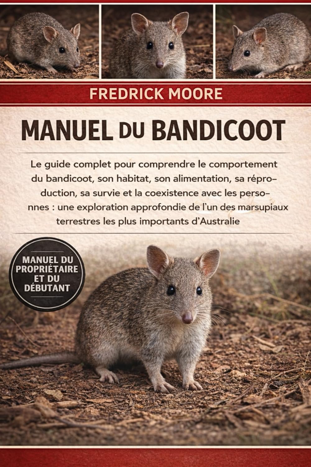 MANUEL DU BANDICOOT: Le guide complet pour comprendre le comportement du bandicoot, son habitat, son alimentation, sa reproduction, sa survie et la ... approfondie de l’un des marsupiaux terrestres