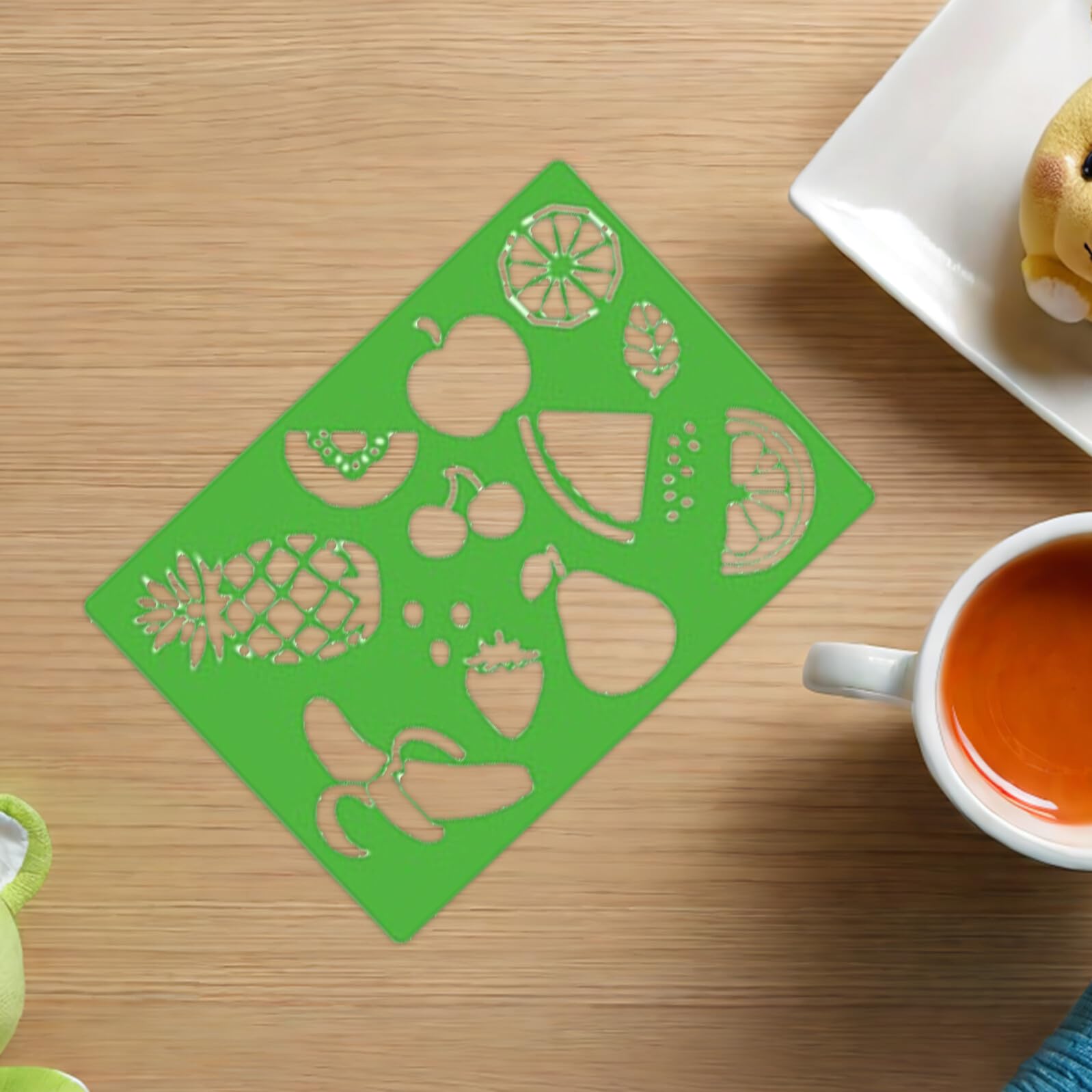 Hohopeti 20pezzi Template per Disegno e Pittura Stencil Plastica con Lettere e Numeri Inglesi per creatività dei e attività Fai Te