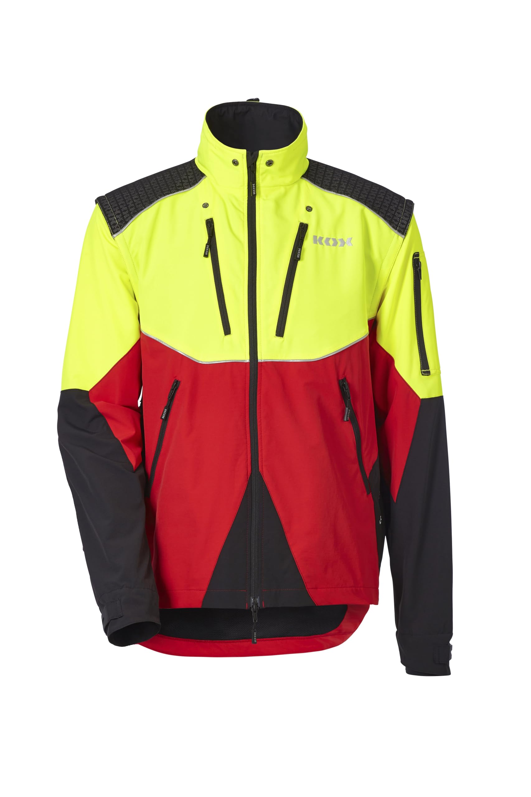 KOX Forstjacke Transform Stretch Rot/Gelb Größe 54/56 | | | Atmungsaktiv