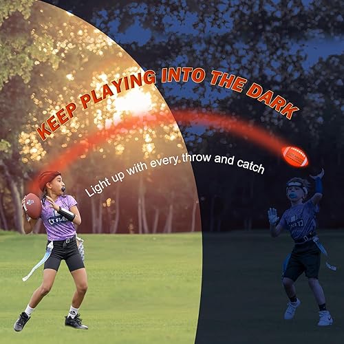 Miniatura 2 de Pelotas de fútbol iluminadas, juguetes que brillan en la oscuridad, Junior NO 6  Regalos de cumpleaños para niños, adolescentes y jóvenes de 8, 9,