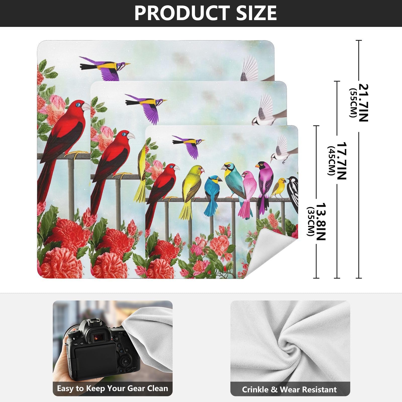 ODAWA Colorful Birds Fence 21.7