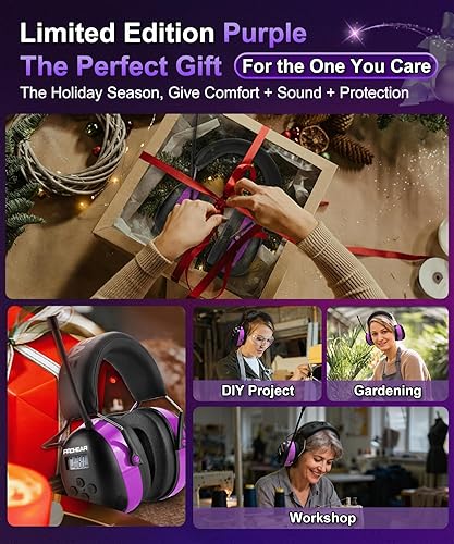 Miniatura 3 de PROHEAR 033 AM FM Bluetooth 5.4 Radio Auriculares de protección auditiva 31dB SNR - 48 horas de tiempo de reproducción - Protector de oídos para