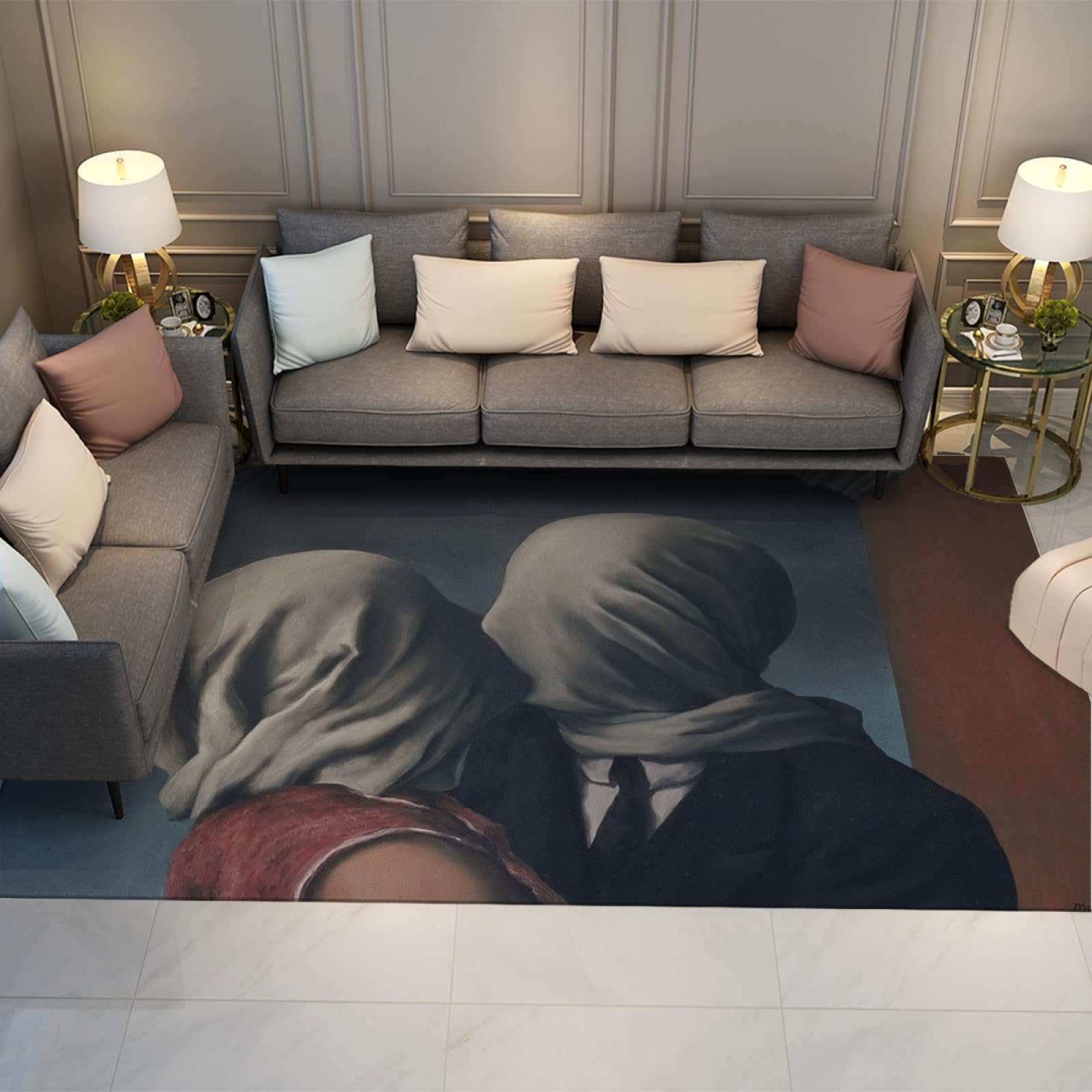 Tapis de salon The Lovers lavable pour sublimer votre déco