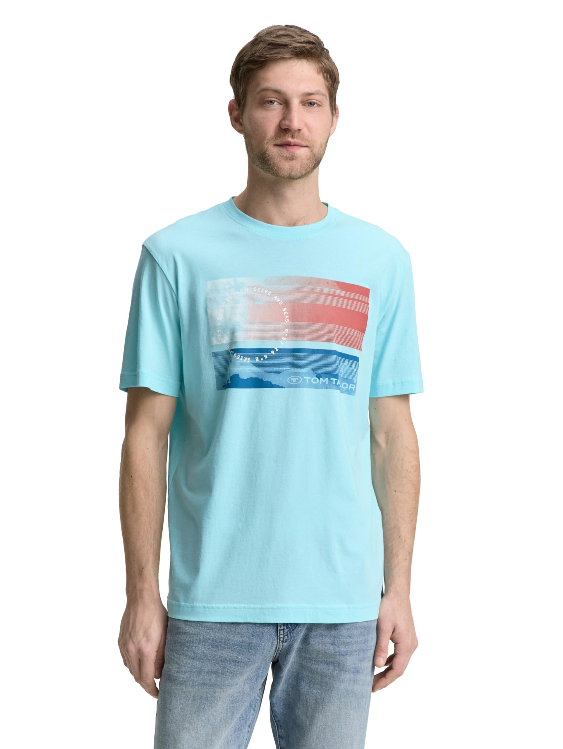 TOM TAILOR Herren T-Shirt mit Foto-Print