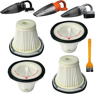 4 Pack Vacuum Filter Replacement for BLACK & DECKER VF200SP BDH2000SL/BDH1800S Vacs, Compare to Part # 90543043-01