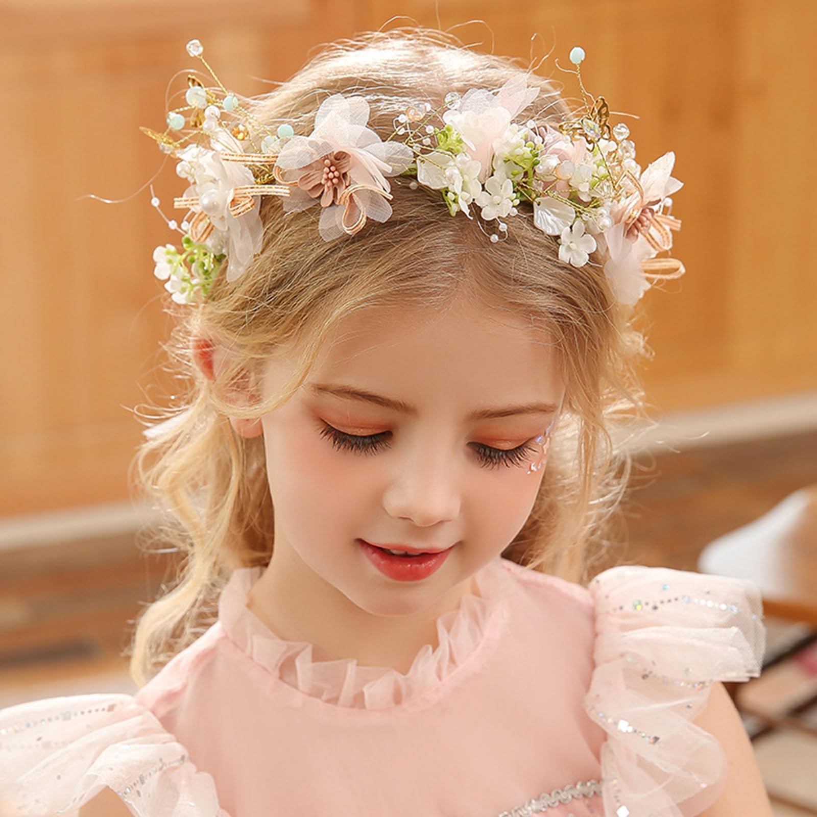 445. NEW The Everafter Princess Rhinestone Headband Amazon.com : Ever Fairy Princess Flower Crystal Headpiece  main image 3