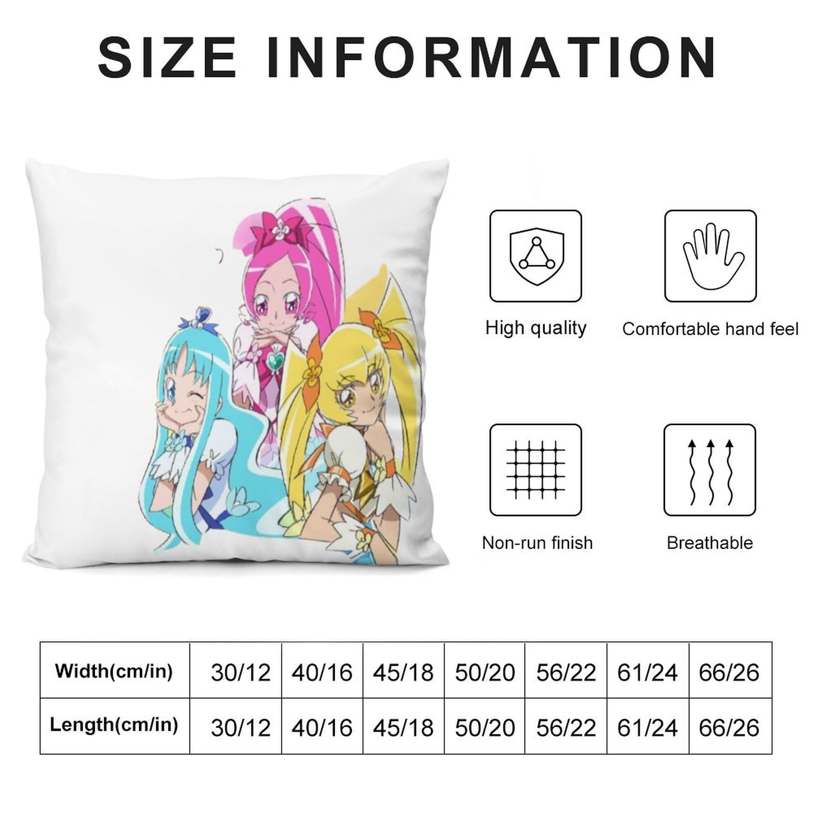 Amazon｜ハートキャッチプリキュア!ファッション両面印刷枕カバー