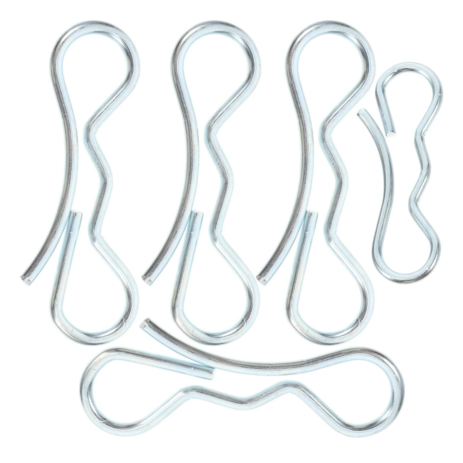 10pcs Bow Tie Lock Cotter Pin Deck Clip Set for Lawn Mower Trailer Hitch