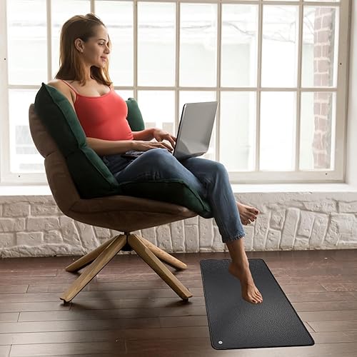 Miniatura 2 de Kit de alfombrillas de conexión a tierra de 35.4 x 23.6 pulgadas, tapete de conexión a tierra para dormir, energía, alivio del dolor, inflamación,