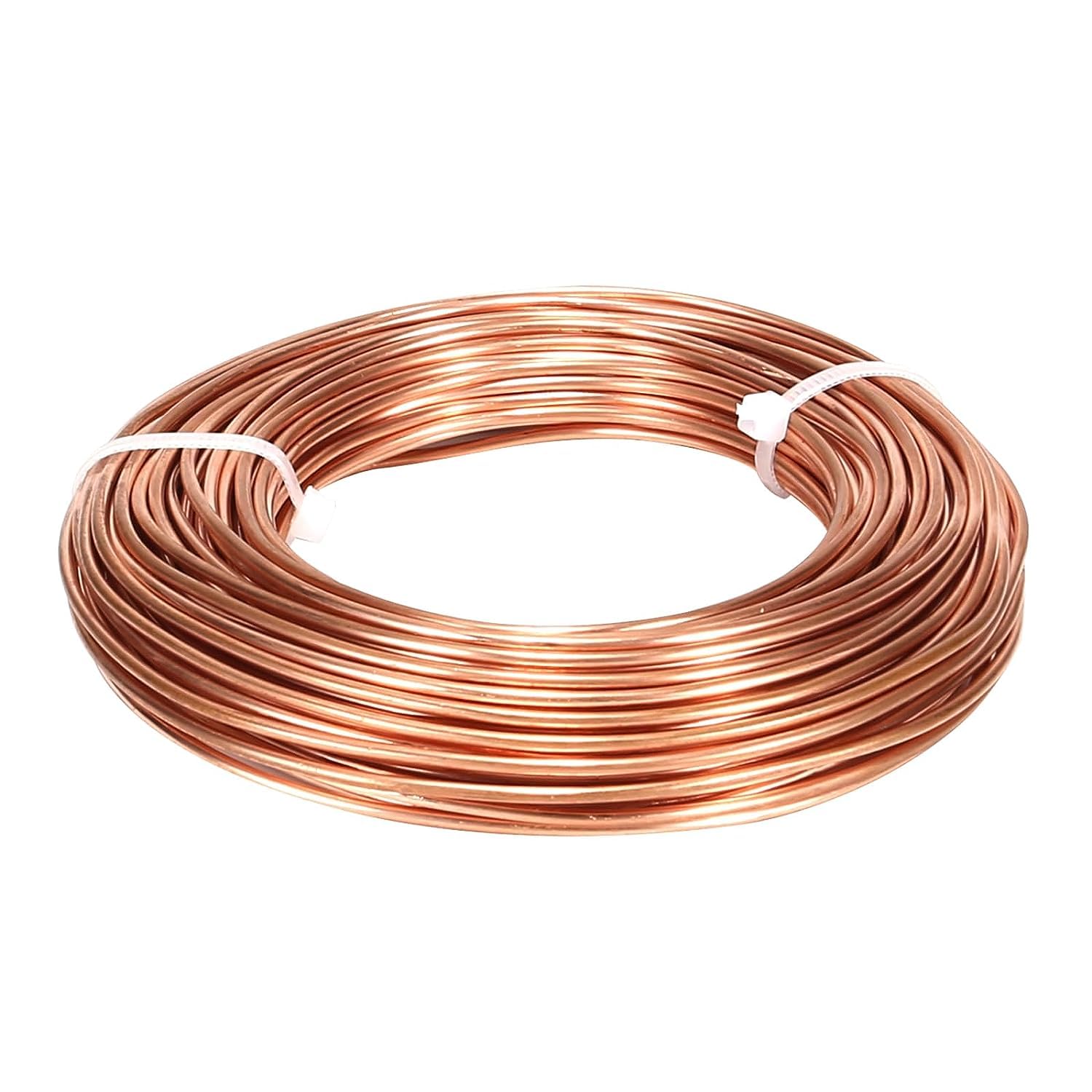 8 Gauge 6.5 feet 5 oz 99.9% Dead Soft Copper Wire for Electroculture Gardening, Jewelry Making, Beading, Science Projects, DIY Artwork, Pure Bare Copper Wire