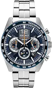 Relógio masculino SSB347 - Essentials - cronógrafo de quartzo, taquímetro