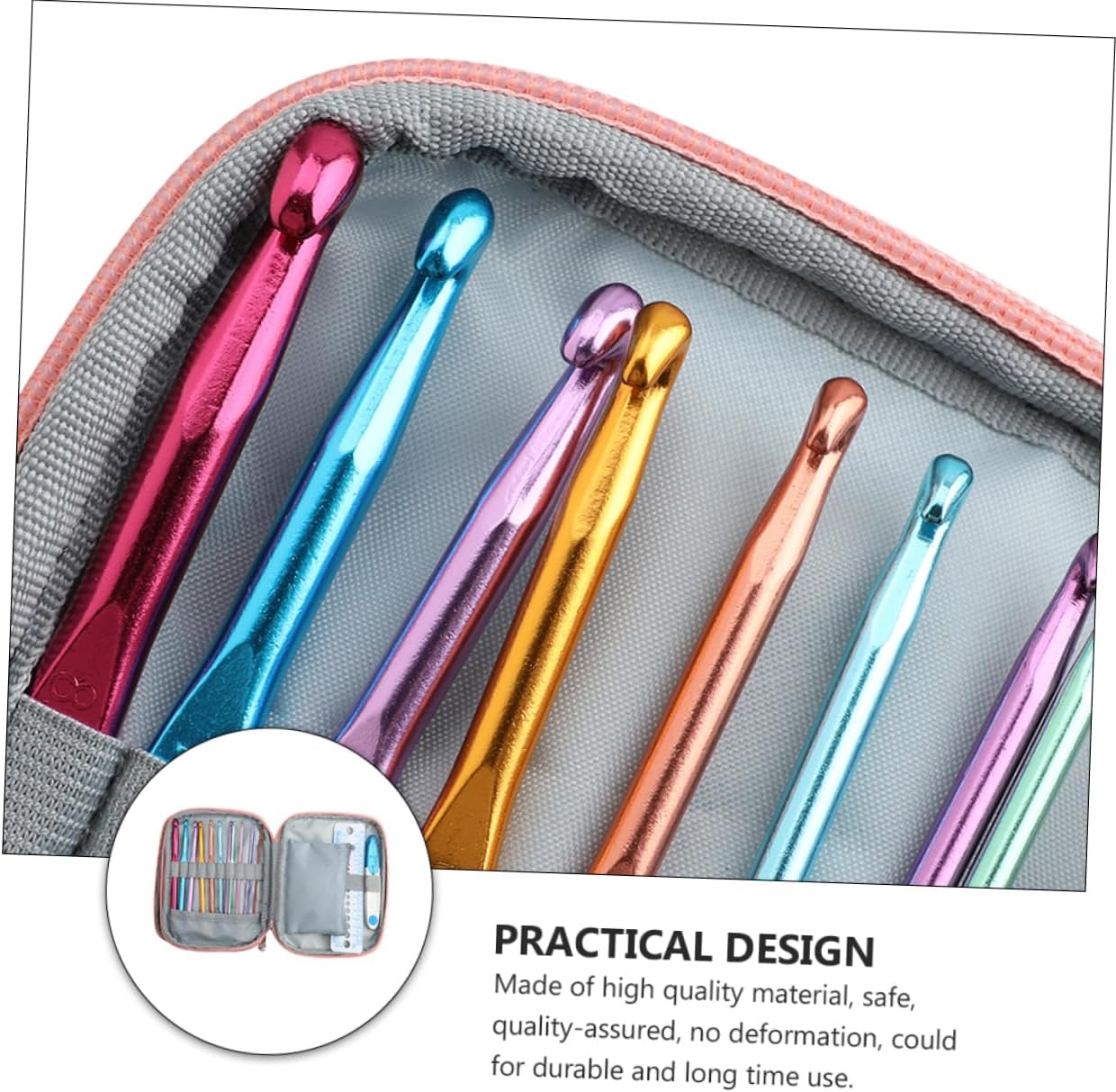 OSALADI Knitting Weaving Hooks Set for Beginners with Pink Handle