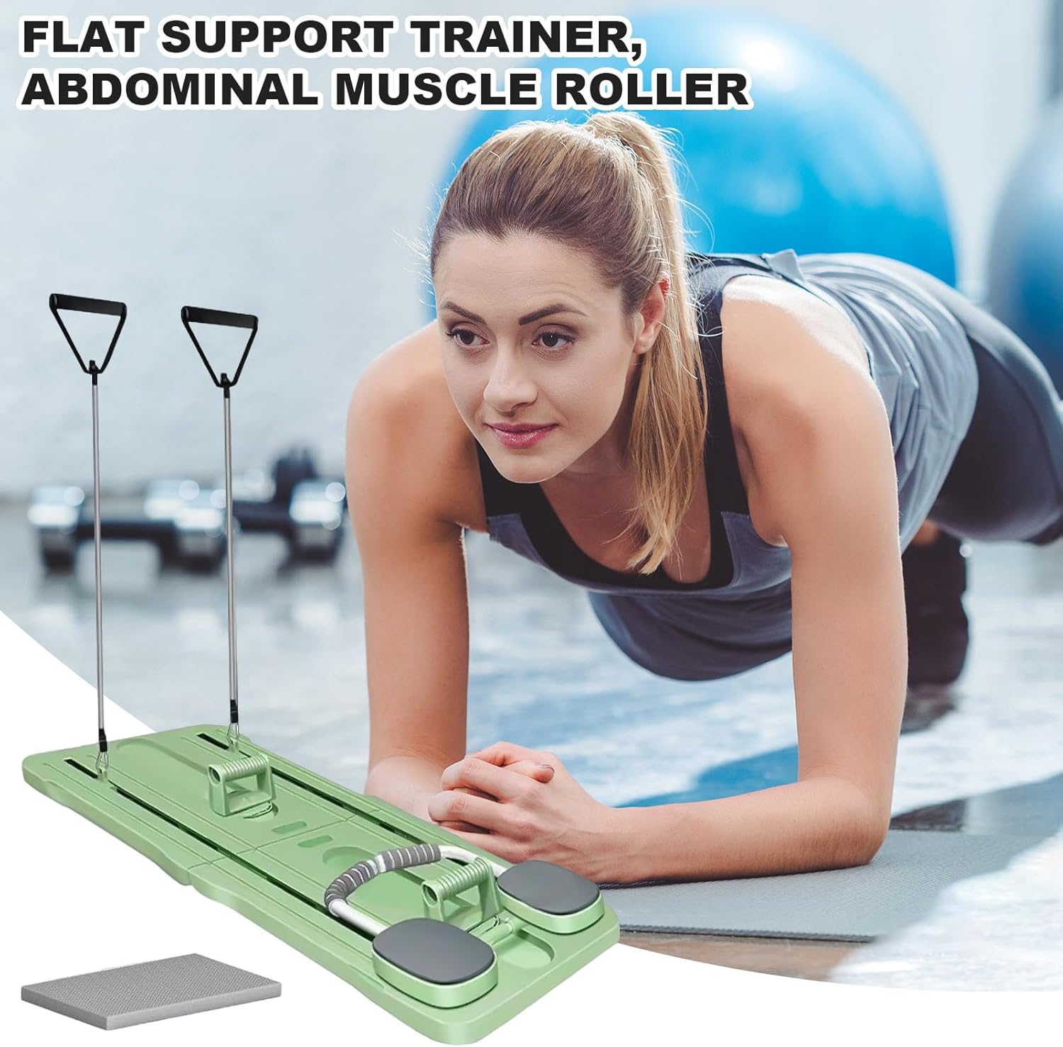 フィットネスプッシュアップボード | 安全なプランクピラティスボード,安定した自動リバウンドコアトレーニングツール室内室外兼用器具