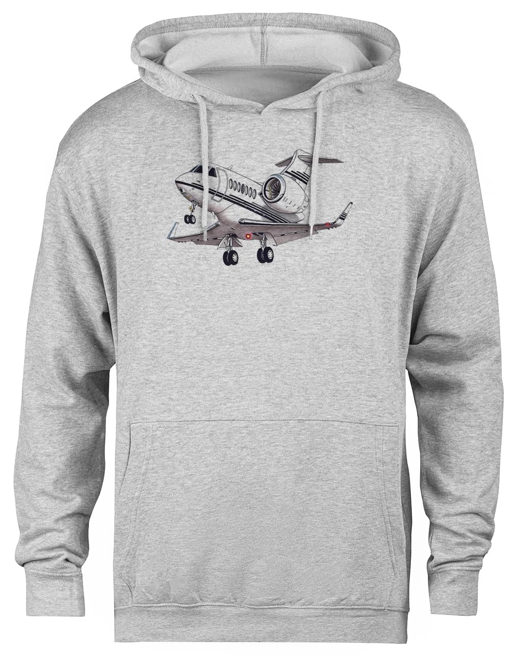 Dessin Gulfstream G550 le pull à capuche gris unisexe idéal pour offrir - 3