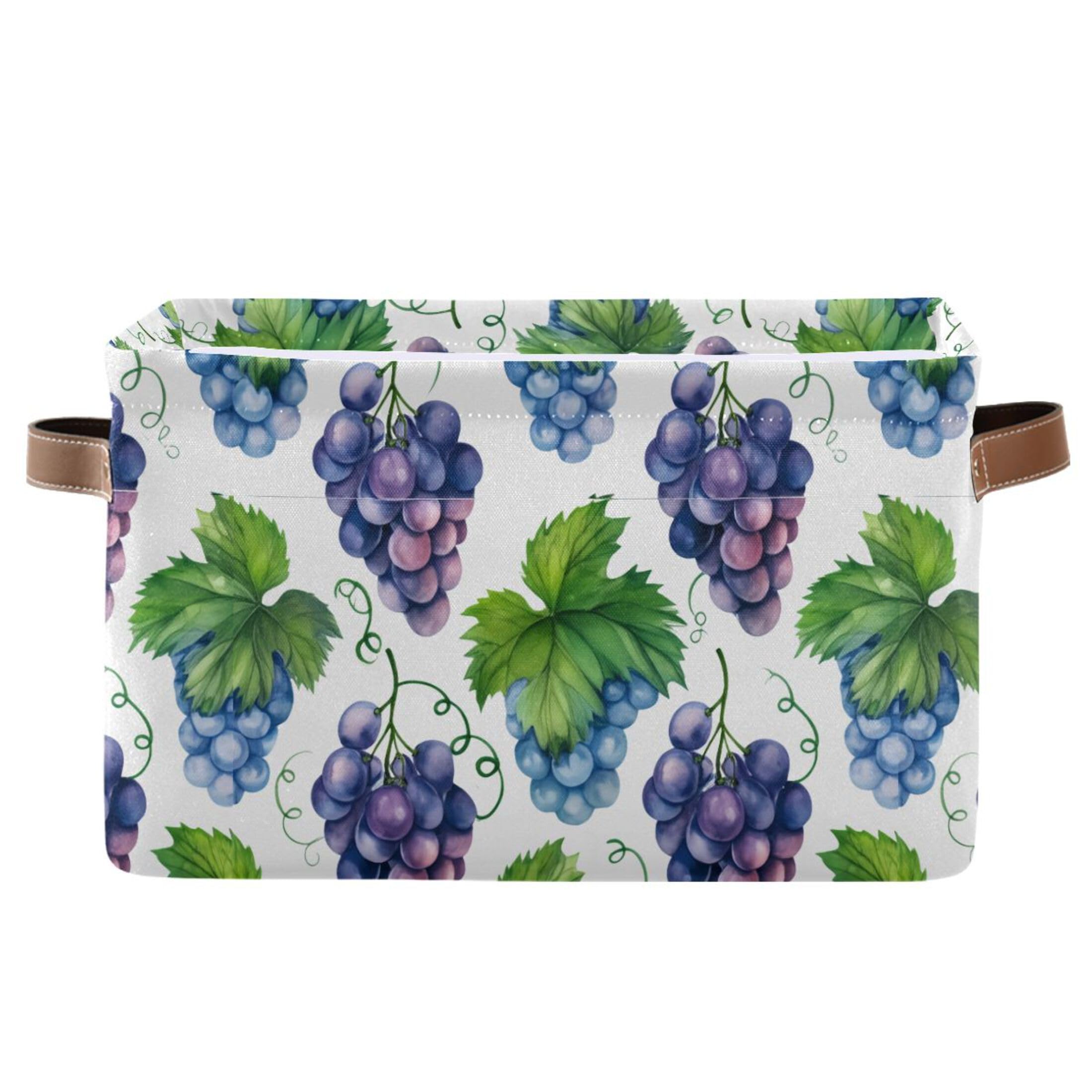 Boîte de rangement aquarelle bleu violet pour vêtements et jouets