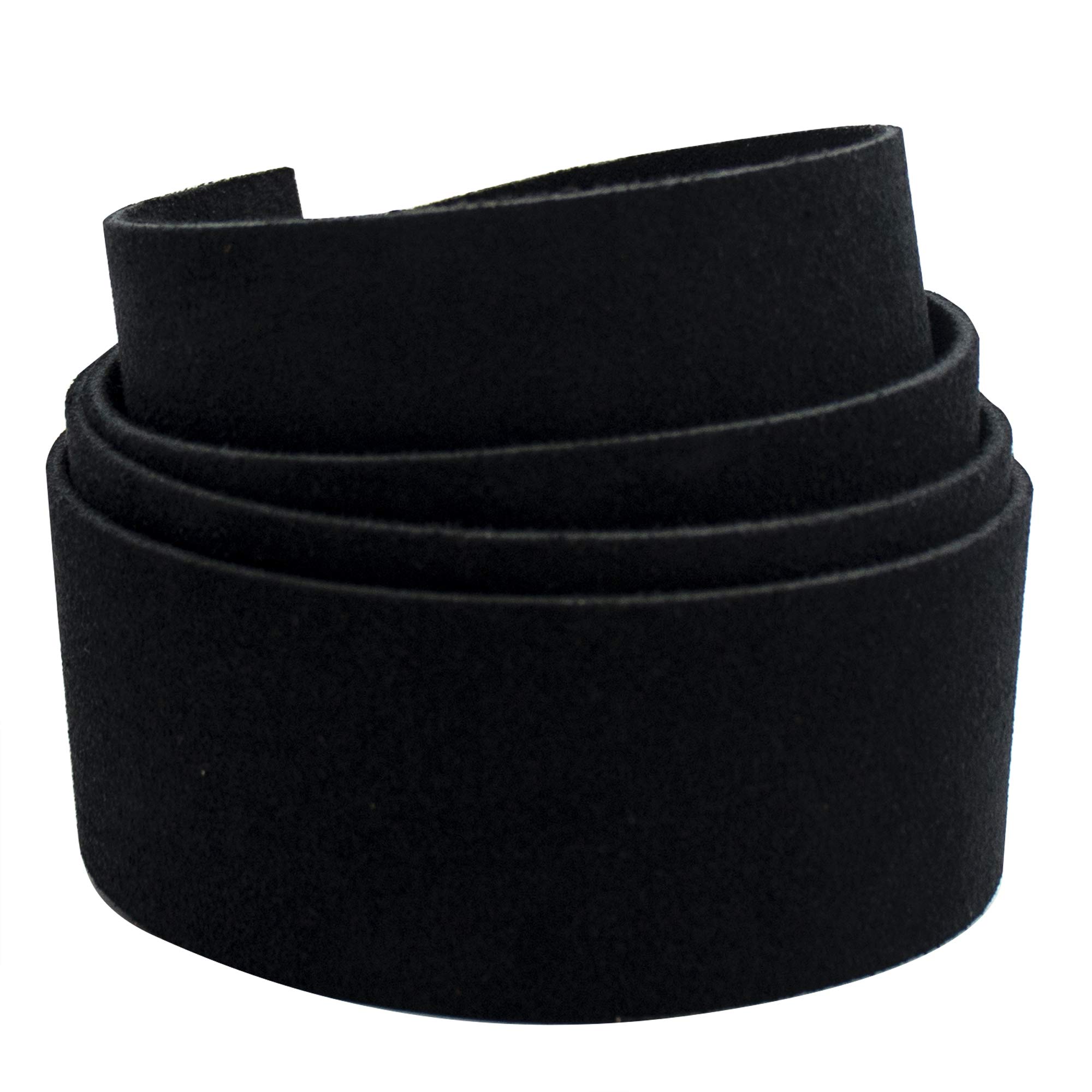 Realeather CraftsSilver Creek Leather Suede Strip, Black