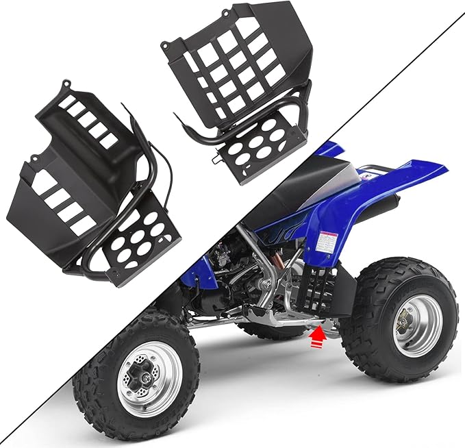 ECOTRIC Black Heel Guards footrest Stand For Yamaha Banshee