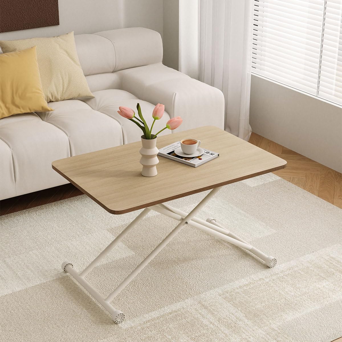 Yumcute 昇降テーブル 幅90 奥行60 高さ11-75cm Amazon.co.jp: Yumcute