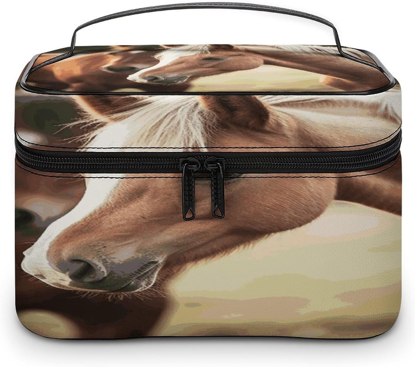 Adorable Horse Travel Makeup Bag Cosmetic Bag Toiletry Bags