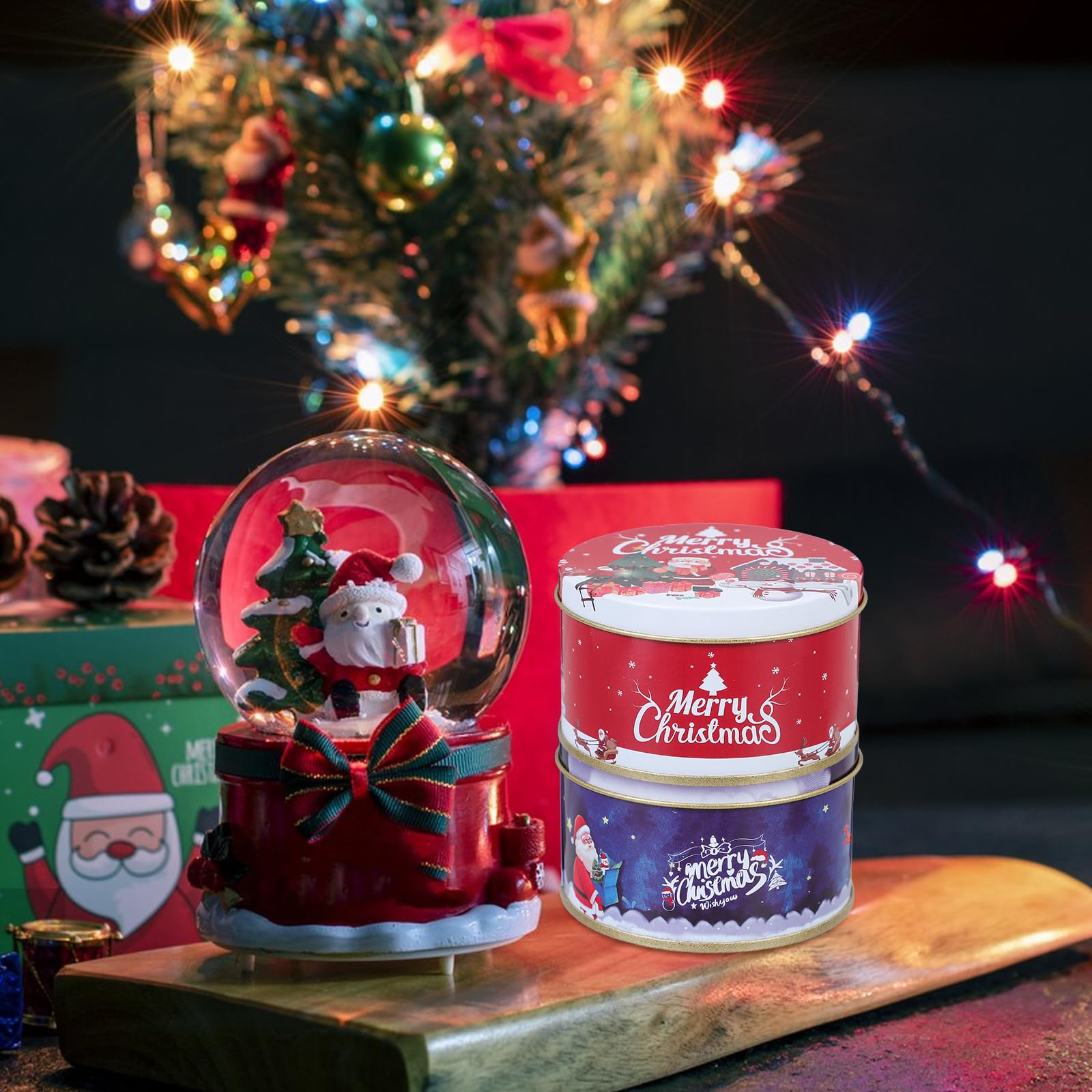 DOITOOL 24Pièces Boîtes de Stockage de de Noël Décors de Noël Boîtes à pour Biscuits et Petits