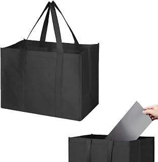1 Pack Large Foldable Shopping Bag, 16" W x 13" H x 10" D, Reusable Grocery Bag, Used for Shopping