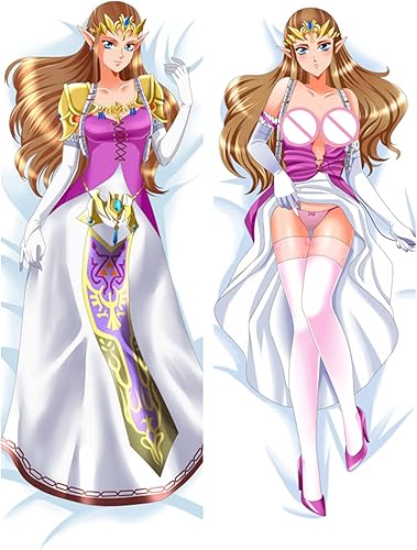Hot Game The Legend of Zeldas - Funda de almohada con diseño de anime Dakimakura, 63.0 in x 19.7 in, decoración