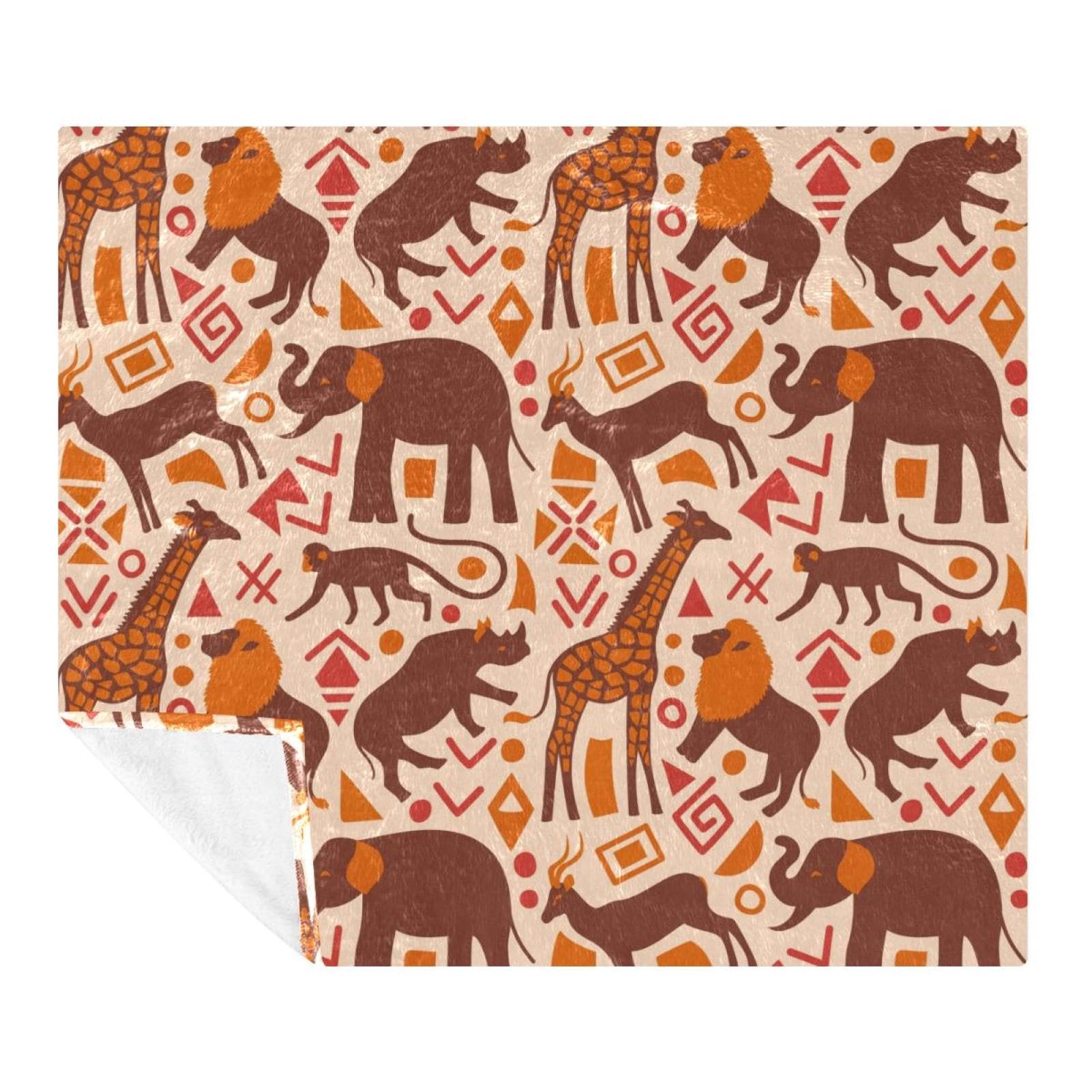 Couverture polaire douce lion girafe cadeau idéal anniversaire pour petits et grands