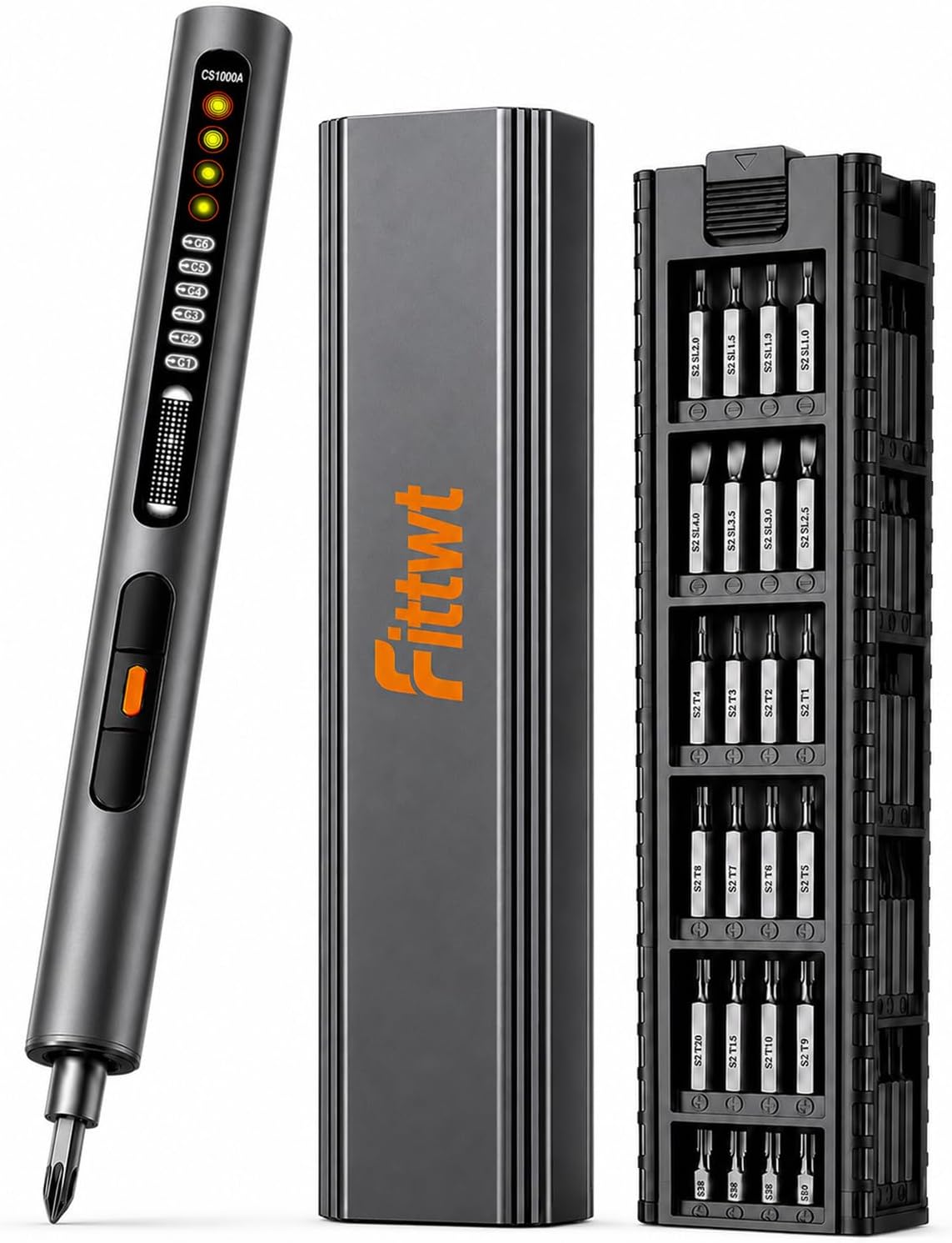 Amazon.com: FITTWT Mini Electric Screwdriver Set with 6 Torque Levels ...