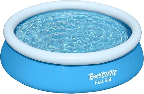 Miniatura 9 de Bestway Juego rápido piscina redonda inflable de 6 x 20 pulgadas, piscina sobre el suelo, instalación de relleno y elevación, construcción Tritech,