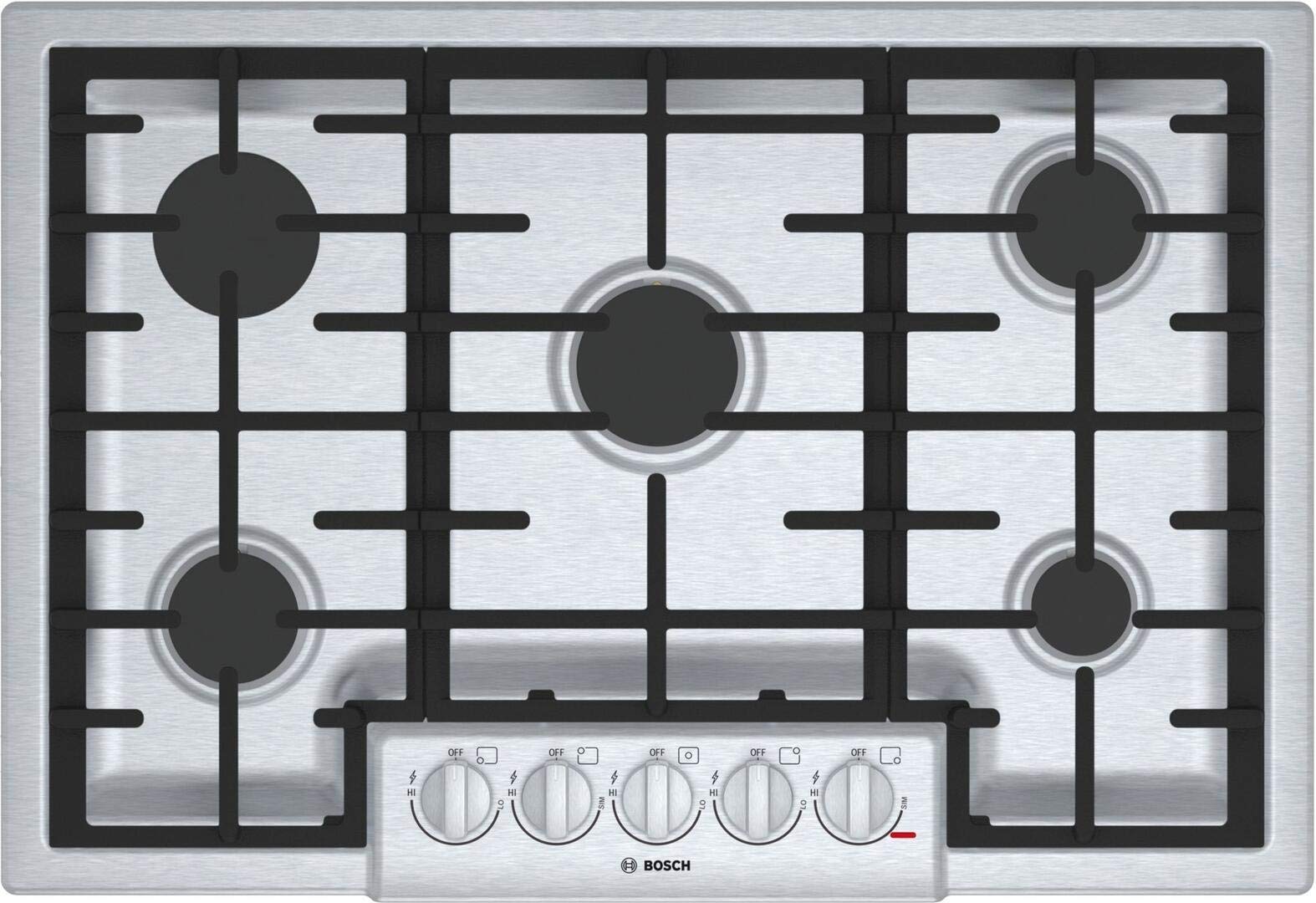 Buy Bosch NGM8056UC 30" Gas Cooktop with 5 Burners, Automatic