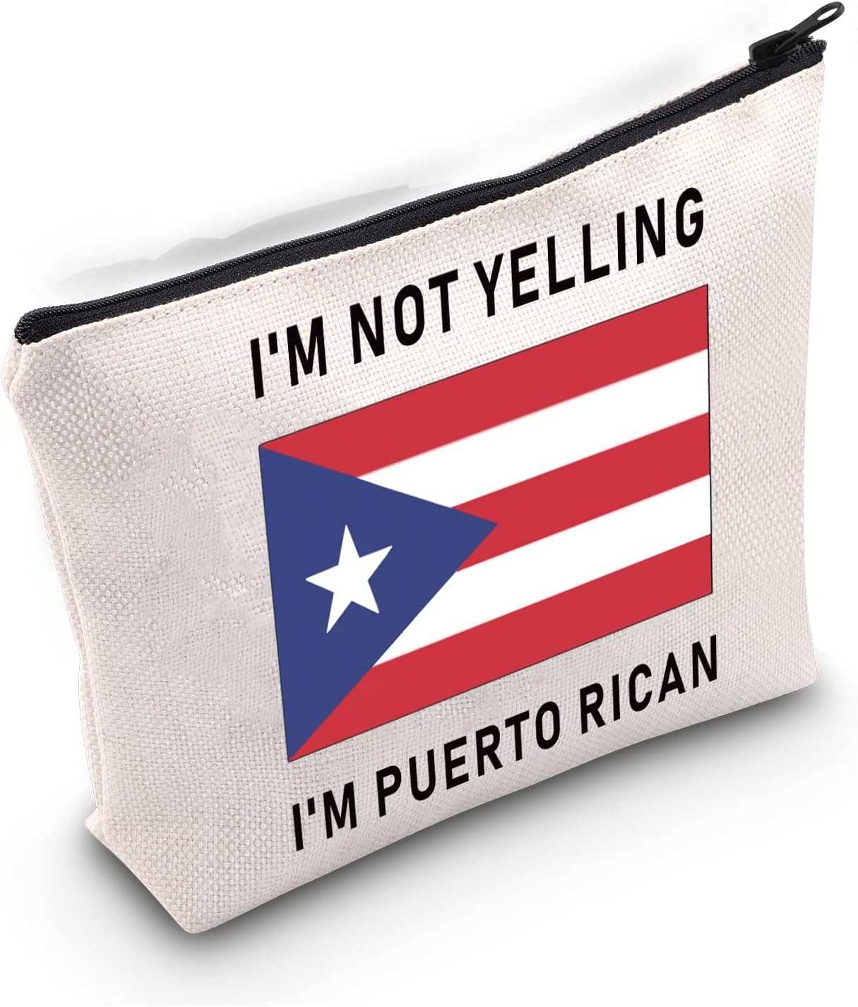 LEVLO Funny Puerto Rico Cosmetic Bags Souvenirs I'm Not