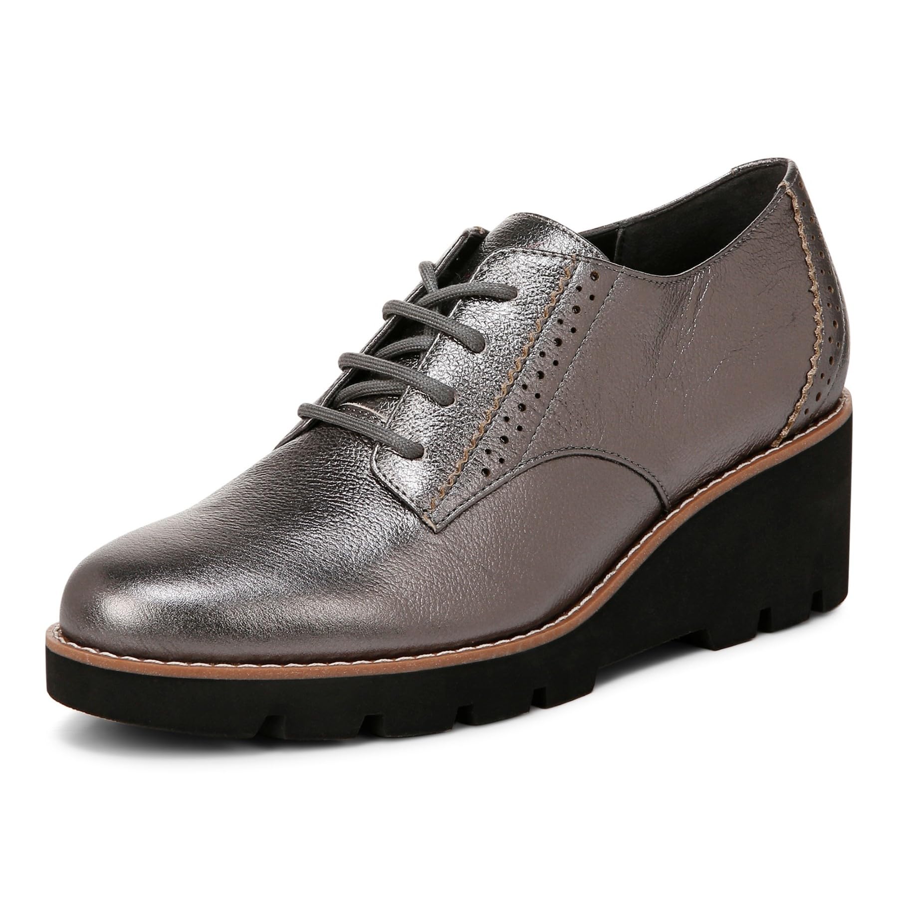 Vionic Anaheim, scarpe da donna con zeppa Oxford Derby