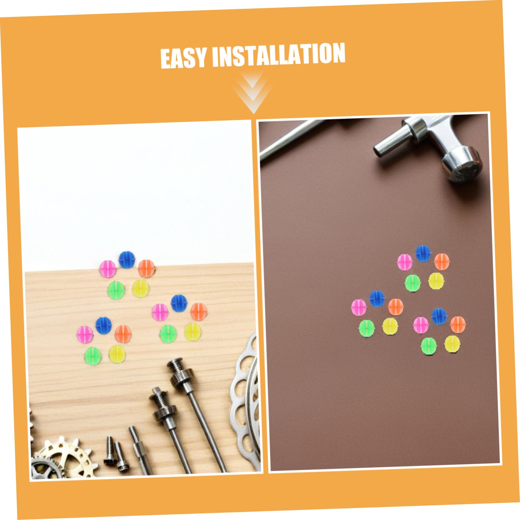 Toyvian 6 Impostati Luminose per Raggi Bicicletta Decorazioni Clip in Plastica Colorate Resistenti e Visibili al Buio per Sicurezza Notturna Adatte e Adulti