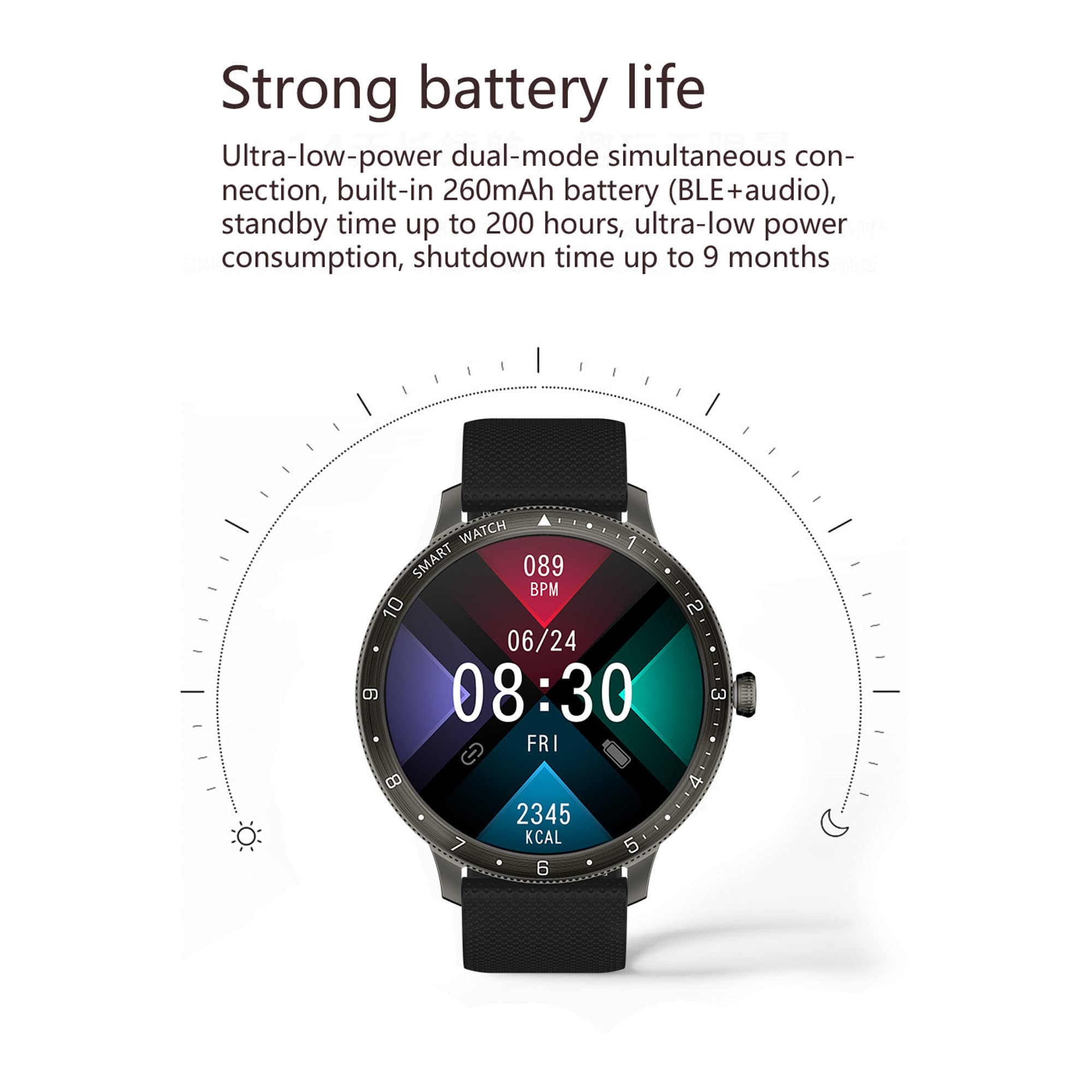 Montre Connectée Femme 2022 avec Appel/Numérotation Bluetooth Smartwatch Sport IP67 avec Lecteur de Musique Fonction Féminine Podomètre Fréquence Cardiaque Bracelet
