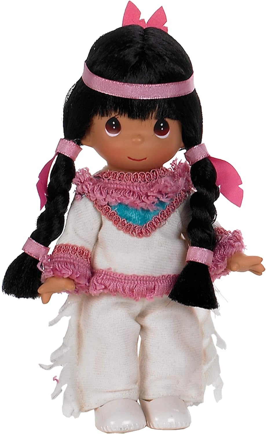 The Doll Maker Precious Moments Dolls, Linda Rick, Ten Little Indians,4 Little Indian, 7 inch Doll