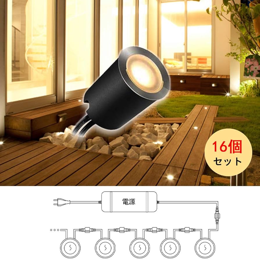 Amazon.co.jp: ウッドデッキライト SMY lighting 地中埋込型
