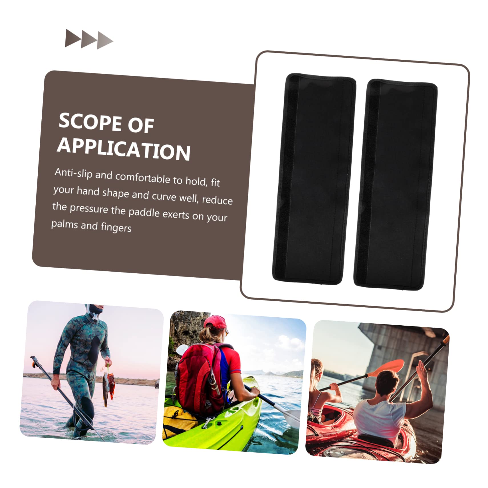HANABASS Manica Antiscivolo dell'elica Accessori SUP Paddle Accessori Kayak coperture per pagaia per Kayak impugnature per Remi da Kayak Copri pagaia Lavabili Accessori per Kayak