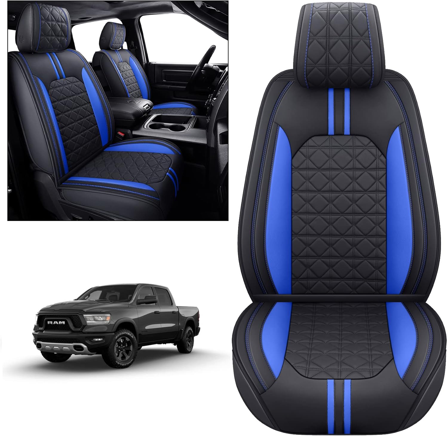 YIERTAI for Dodge RAM Seat Covers Fit 20092024 1500/2500