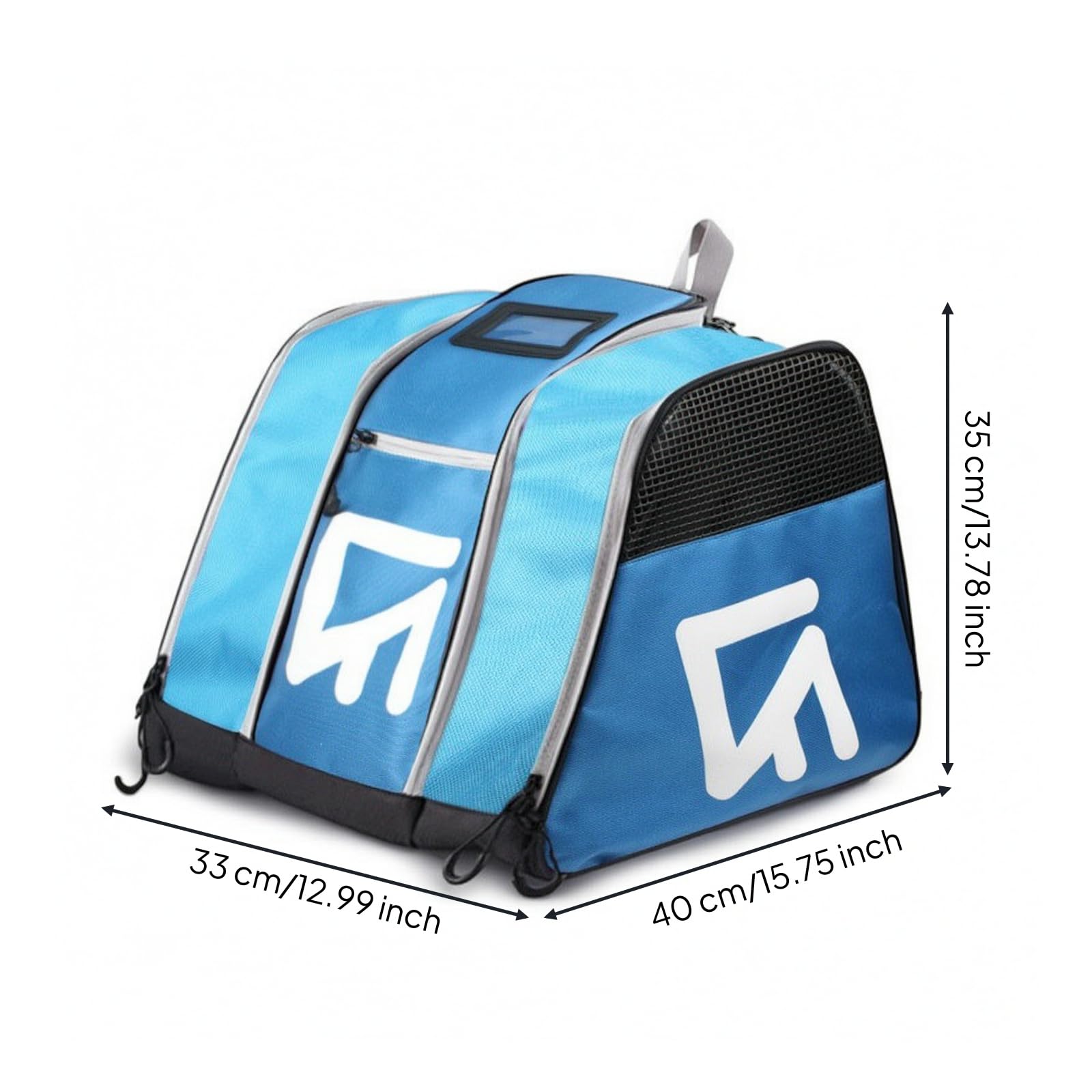 Gralara Skate-Rucksack mit Netzbelüftung multifunktional Inlineskate-Rucksack gepolstt Inlintasche für, Array, Blau