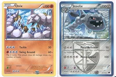 Pokemon Steelix and Onix - Rare Card Evolution Set El Salvador | Ubuy Pokemon Steelix and Onix - Rare Card Evolution Set El Salvador | Ubuy
