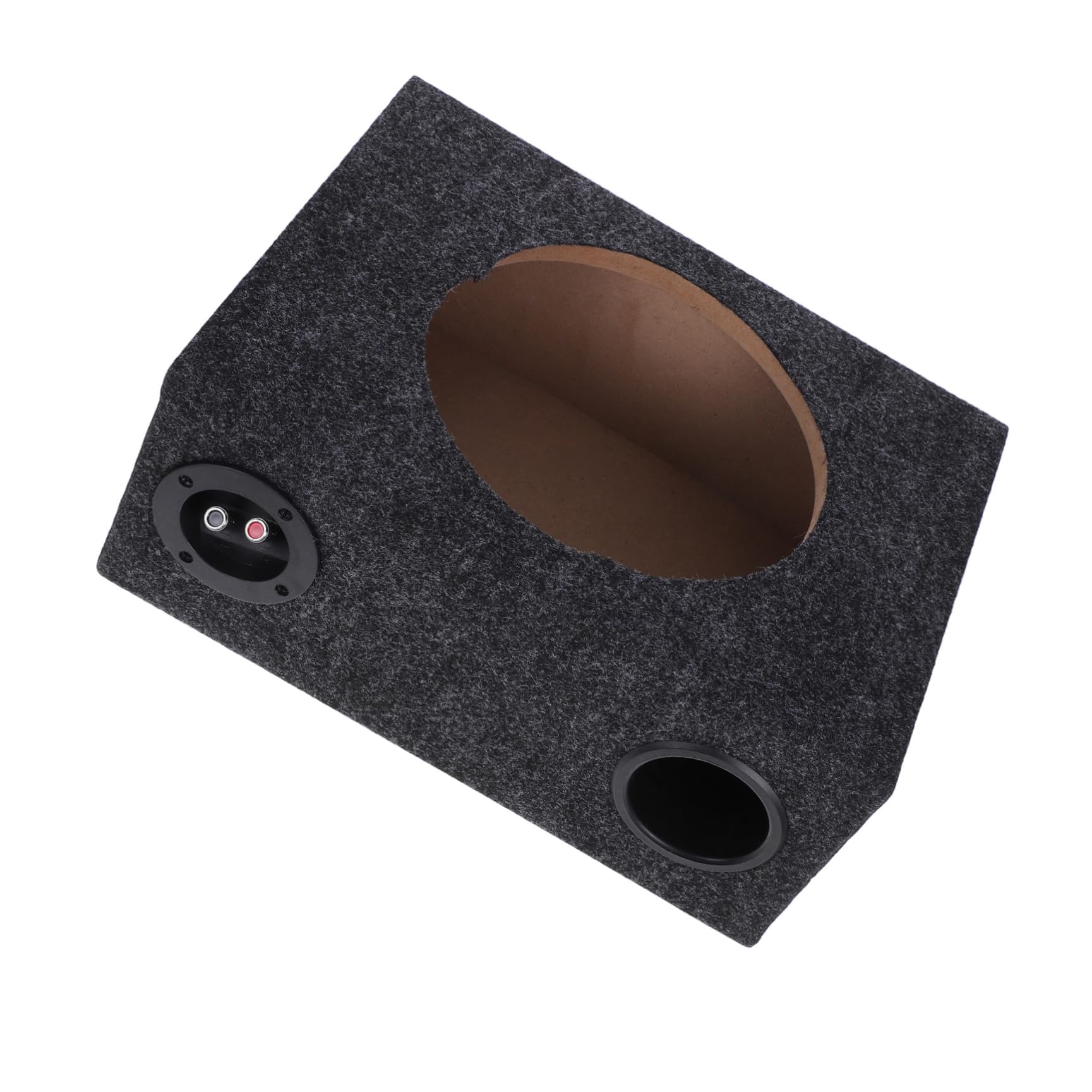 Cassa per Subwoofer per Auto da 10 Pollici Design Sottile e Materiale in Legno e Abs, Installazione Semplice per Interni Auto e Prestazioni Audio Migliorate