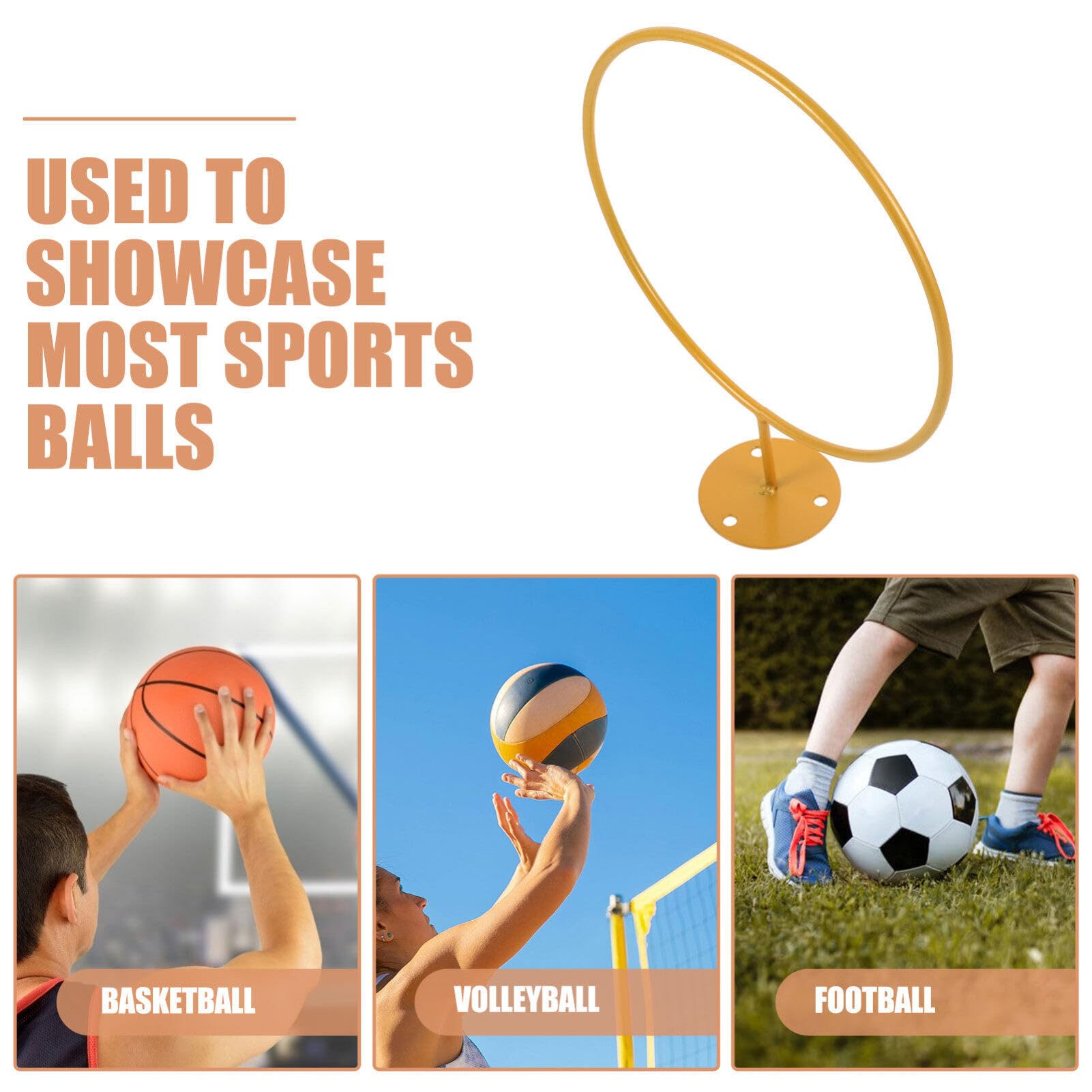 4stücke Teiliges Wandmontage Für Basketball Und Fußball Multifunktionaler Ballhalter Aus Robustem Für Praktische Aufbewahrung Und Präsentation Von Sportbällen Zuhause Büro