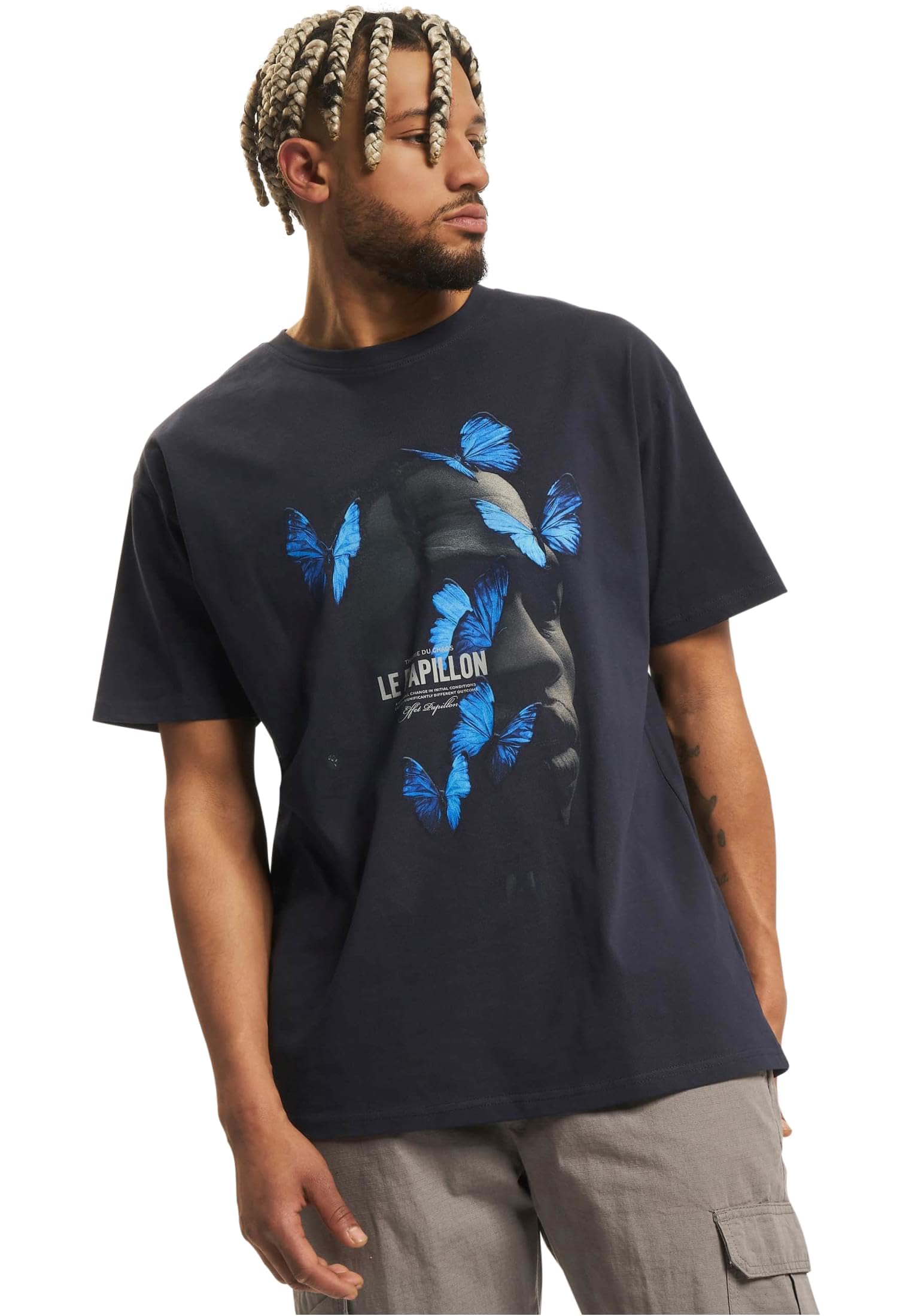 Mister Tee Herren Le Papillon Oversize Tee