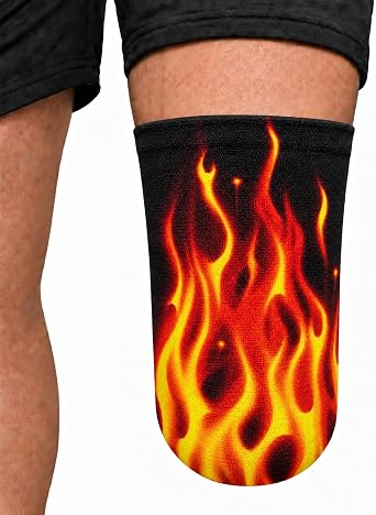 Heal with Appeal Amputee Sock, Flames V2, 3PLY Amputee Stump Sock