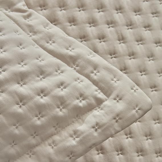 Karaca Home Breeze Soft Double Bedspread Ecru
